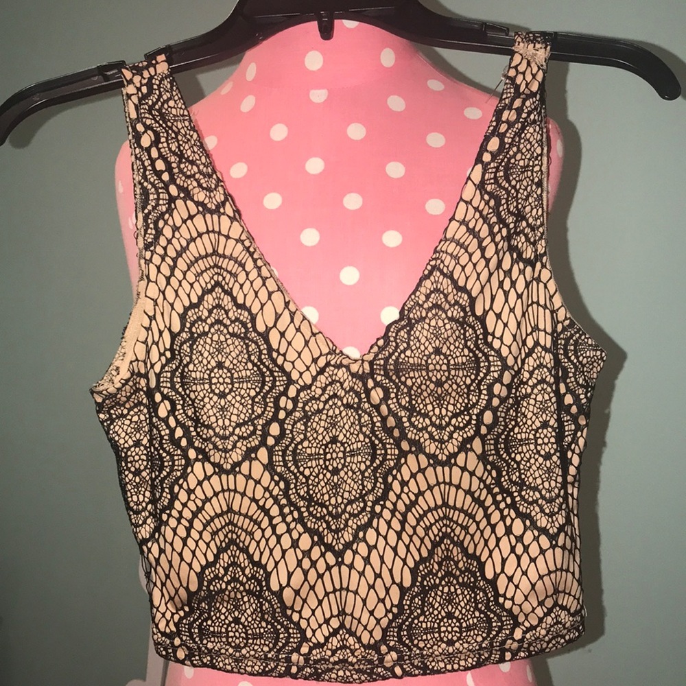 Lace crop top